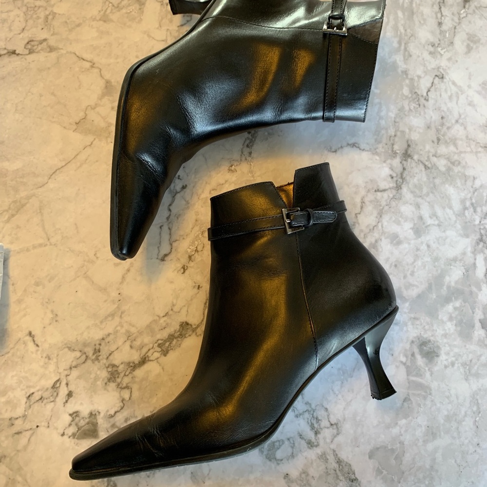 Antonio Melanie Black Leather Boots 9